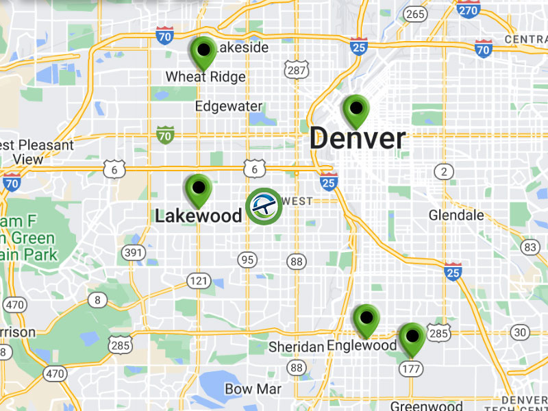 Northern Colorado service area map